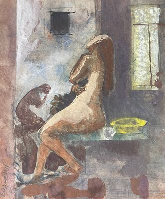 "Натура". Герасимов Юрий Тимофеевич. Гуашь, бумага. 
Размеры: 43 х 37 см. 
Герасимов Юрий 