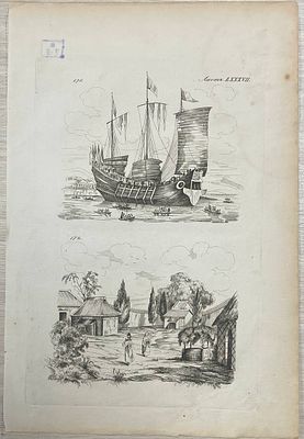 Гравюра "Индокитай". 1835 год. Размеры: 28 х 19 см. 
Из атласа: 
Дюмон-Дюрвиль Ж. С. С. 