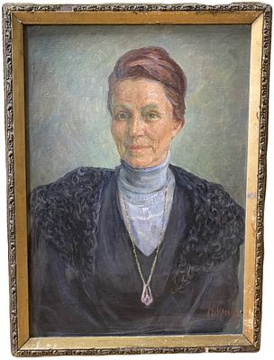 "А.Н. Макарова". Маргарита Леонидовна Кеслер. Холст, масло. В правом нижнем углу авторская 