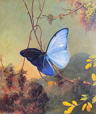 "Бабочка". Наталия Осадчук. Холст на подрамнике, масло. 
Размеры: 70 х 60 см. 
Наталия Осадчук 