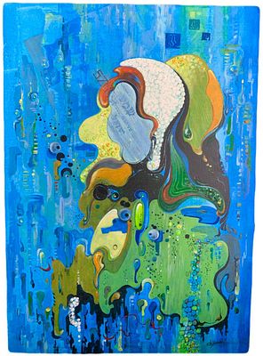 D.YAKOBI. "Воспроизведение". . Холст на картоне, акрил. 
Размер: 70 х 50 см. 
D.Yakobi - работы 