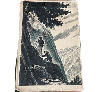 Цветная Литография "Горняк". Баранов Петр Иванович. 1960-е годы. Размеры: 73 х 48.5 см. 
Петр 