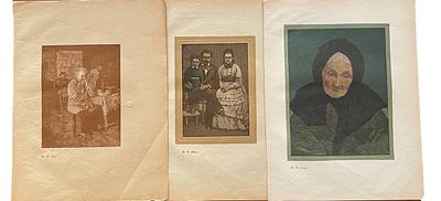 Цветная литография "Портреты". 3 штуки. И.Павлов. Размеры: 28.5 х 21.5 см. 
Павлов Иван 