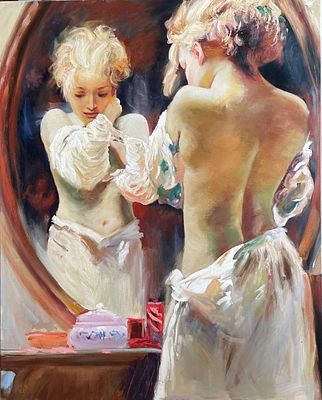 "Душа". Наталия Осадчук. Холст на подрамнике, масло. 
Размеры: 100 х 80 см. 
Свободная копия 