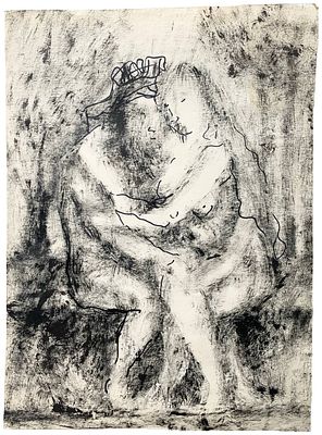 "Объятия". По подписи Л.И. Наумова. 1978 год. Бумага, тушь. 
Размер: 31 х 23 см. 
Наумова 