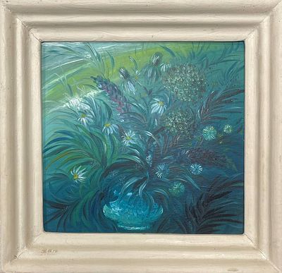 "Букет для Вас". Г.С.Дубовой. Оргалит, масло. 
размеры: 32 х 31 см. 
Состояние: следы времени. 