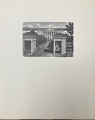 Ксилография "Здание Смольного". Сергей Мочалов. Размеры: 28 х 22.5 см. 
Мочалов Сергей 