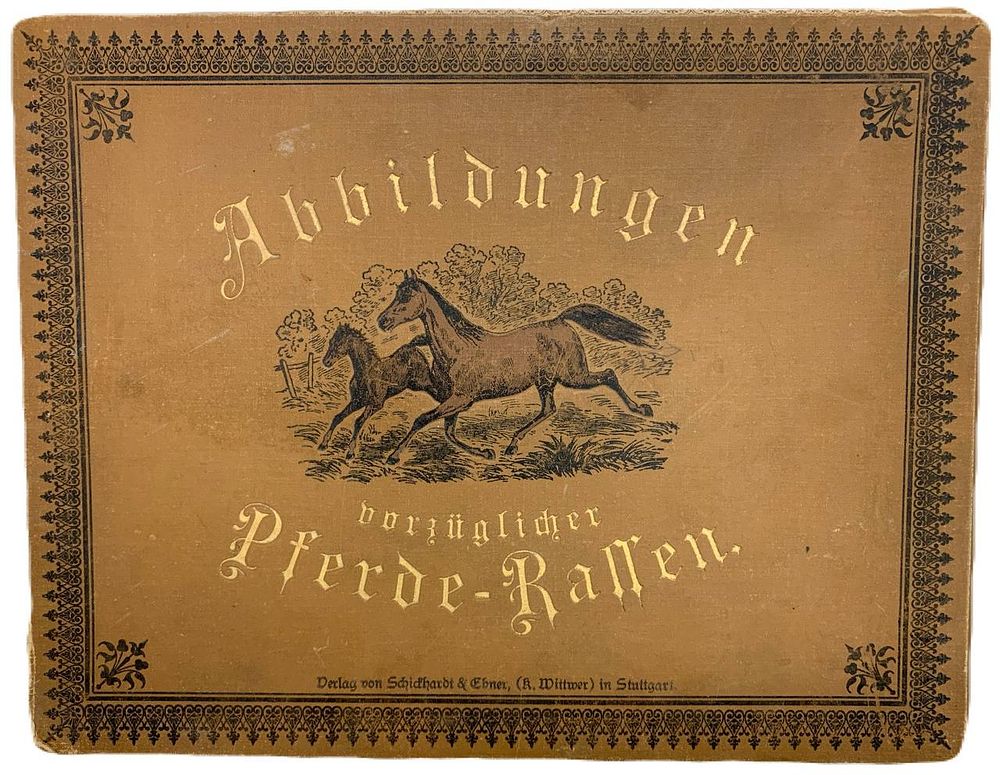 [Большая редкость/ Полный комплект] Abbildungen vorz&uuml;glicher Pferde-Rasse/ Изображения 