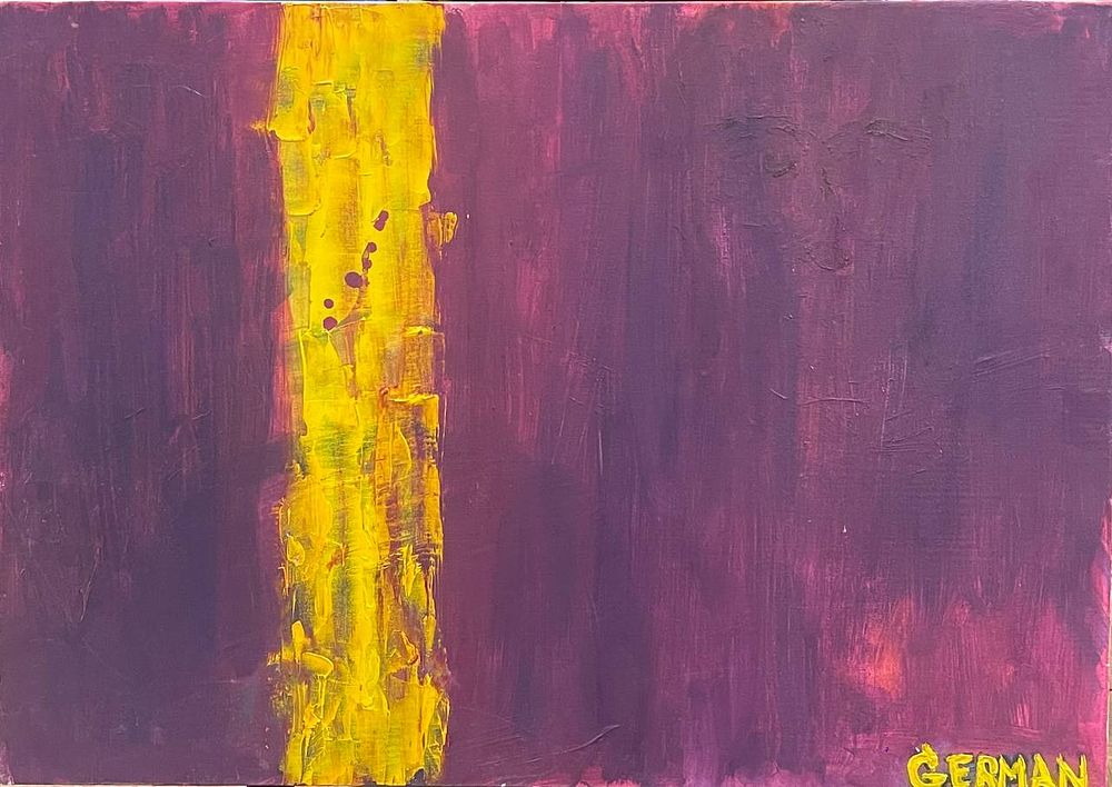 "Река жизни [Переосмысливание Ротко]". Николай Евгеньевич Герман. Холст на картоне, масло. 