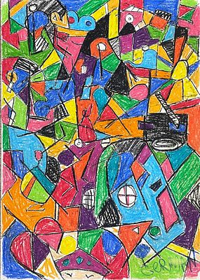 "Снимаю кино". Николай Евгеньевич Герман. Бумага, пастель. 
Размеры: 86 х 61 см. 
Николай 