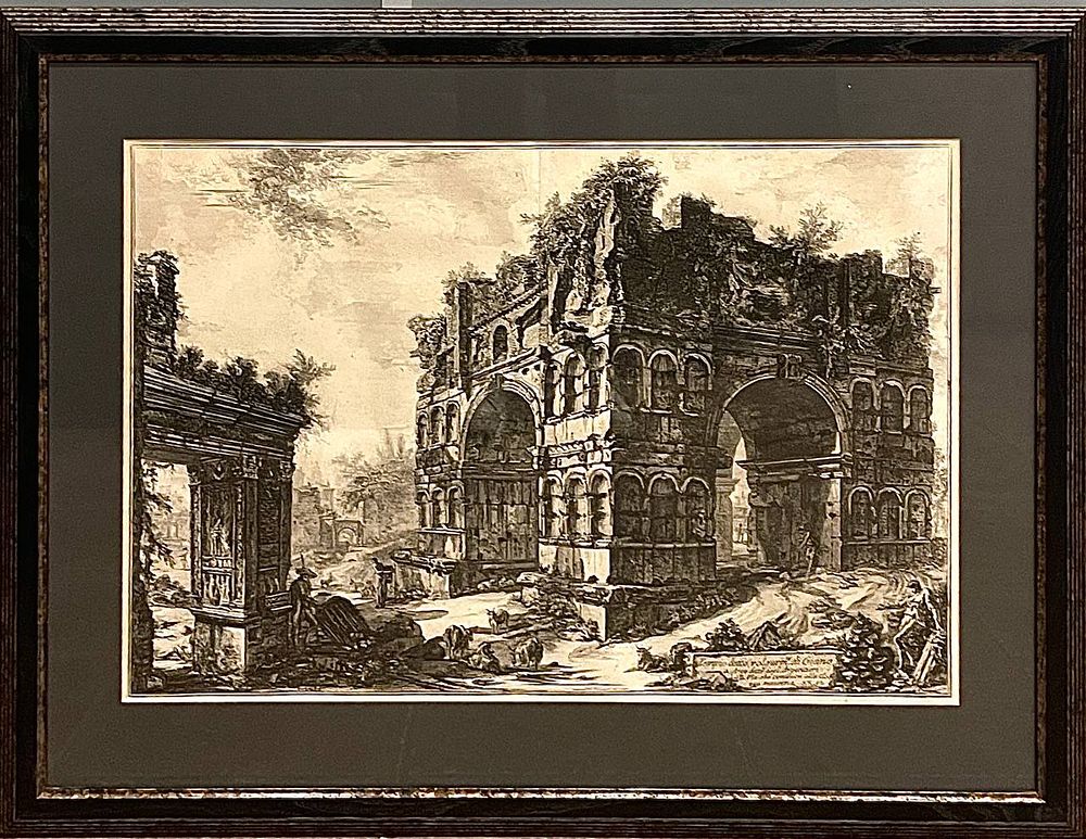 Офорт "Храм Януса". Джованни Баттиста Пиранези. Конец XVIII - начало XIX века. Размеры: 72 х 48 