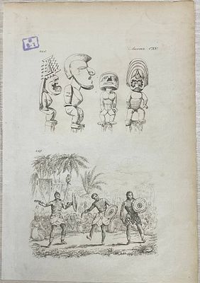 Гравюра "Аборигены". 1835 год. Размеры: 27 х 19 см. 
Из атласа: 
Дюмон-Дюрвиль Ж. С. С. 