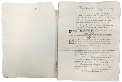 [Редкость] Рукописная эпистола магистра Конрада Марбургского папе о жизни Блаженной Елизаветы. 