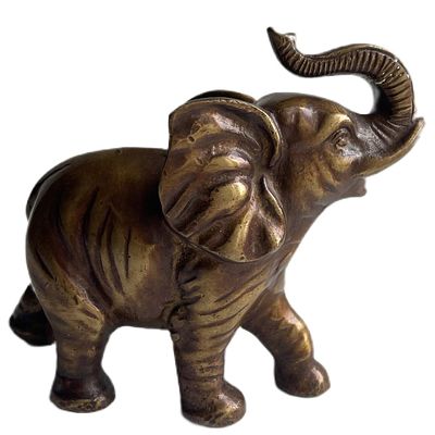 Статуэтка "Слоник". . Бронза, патина. 
Высота - 13.5 см. Ширина - 13.5 см. 
Состояние: следы 