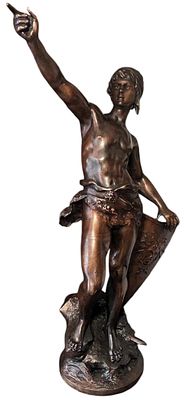 Скульптура "Давид". Шпиатр, литье. 
Высота - 85 см. 
По модели Луи-Огюст Моро (Louis-Auguste 