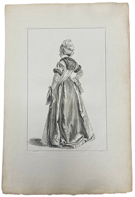 Офорт. Рисунок 5. Первая треть XVIII века. Бумага Верже. 
Размеры: 52.5 х 35 см. 
Из альбома: 