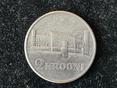 Монета Эстония - 2 кроны 1930 года. "Замок Тоомпеа в Таллине". Серебро. Вес 12 гр. 
Состояние 
