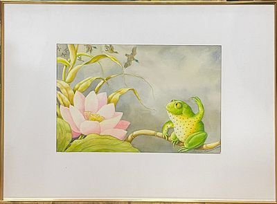 Иллюстрация к книге В.Гаршина "Лягушка-Путешественница". Людмила Карпенко. 1997 год. Бумага 