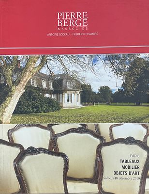 Каталог аукциона Pierre Berge & Associes "Картины, мебель, предметы искусства". 18 декабря 2010 год.