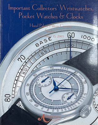 Каталог аукциона Antiquorum "Известные коллекционеры наручных, карманных и других часов". 