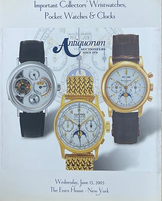 Каталог аукциона Antiquorum "Известные коллекционеры наручных, карманных и других часов". 