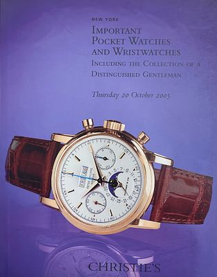 Каталог аукциона Christie’s "Карманные и наручные часы, включая коллекцию выдающихся 