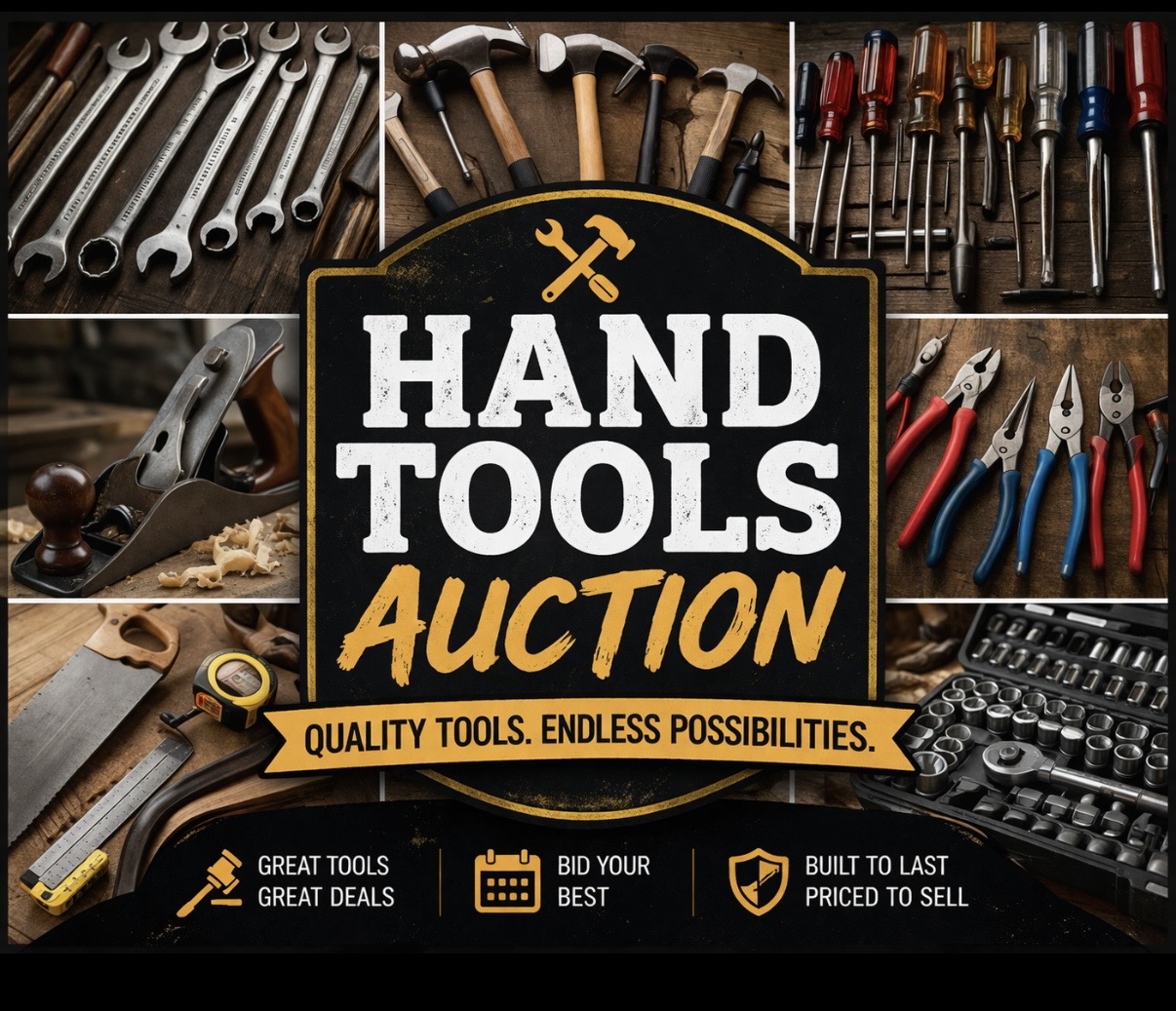 B.A. Auction Marts | Auction 0010 | Hand Tools in person only auction