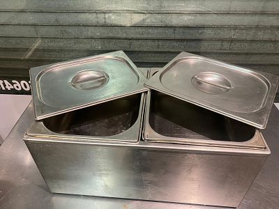 1x Buffalo Bain Maria 2 pot warmer