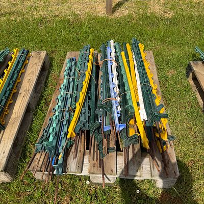 Pallet of 50 x electric fence posts