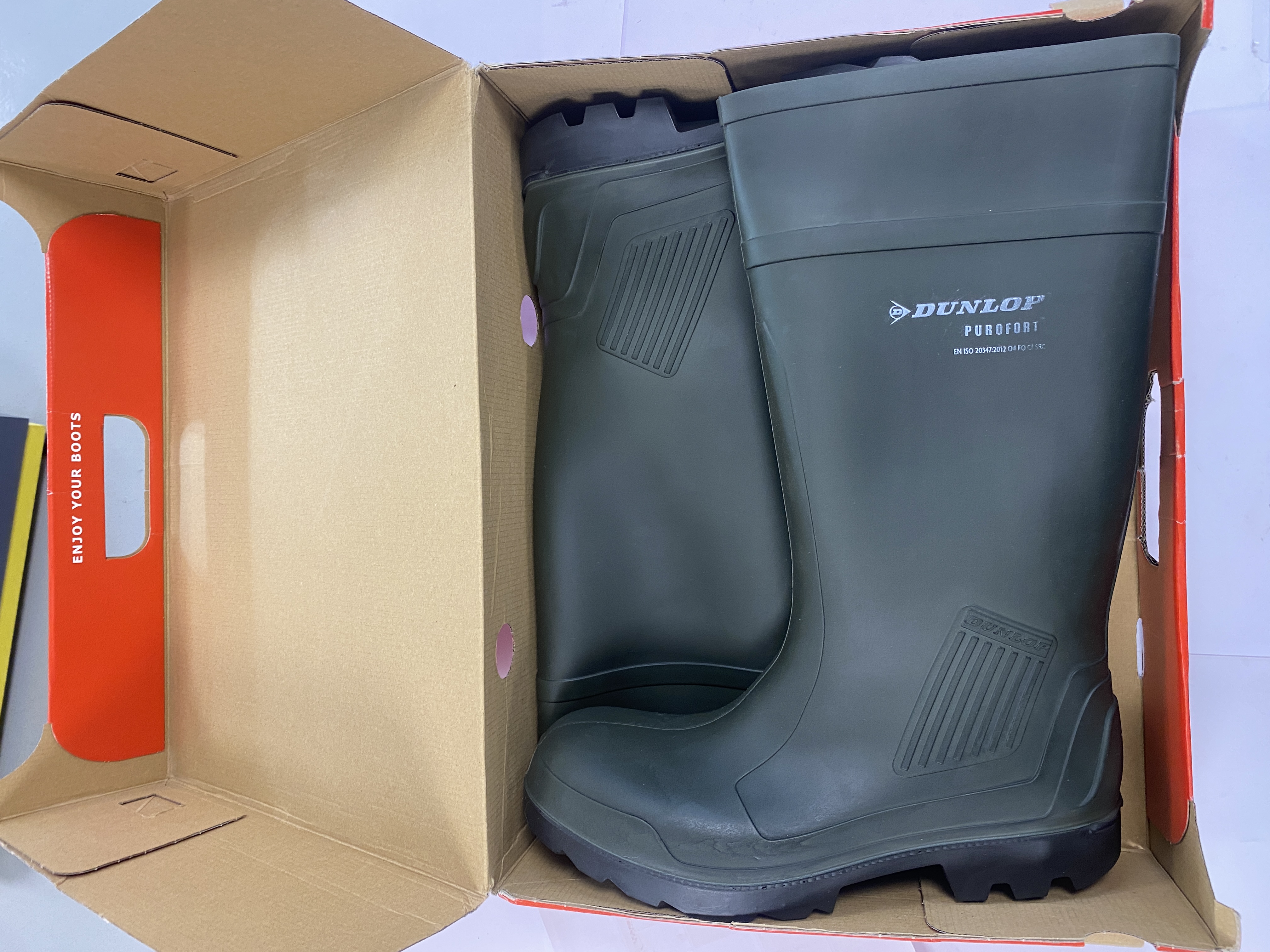 * A Pair of Dunlop Purofort Professional Industrial Work Boots in Original Box Size 11