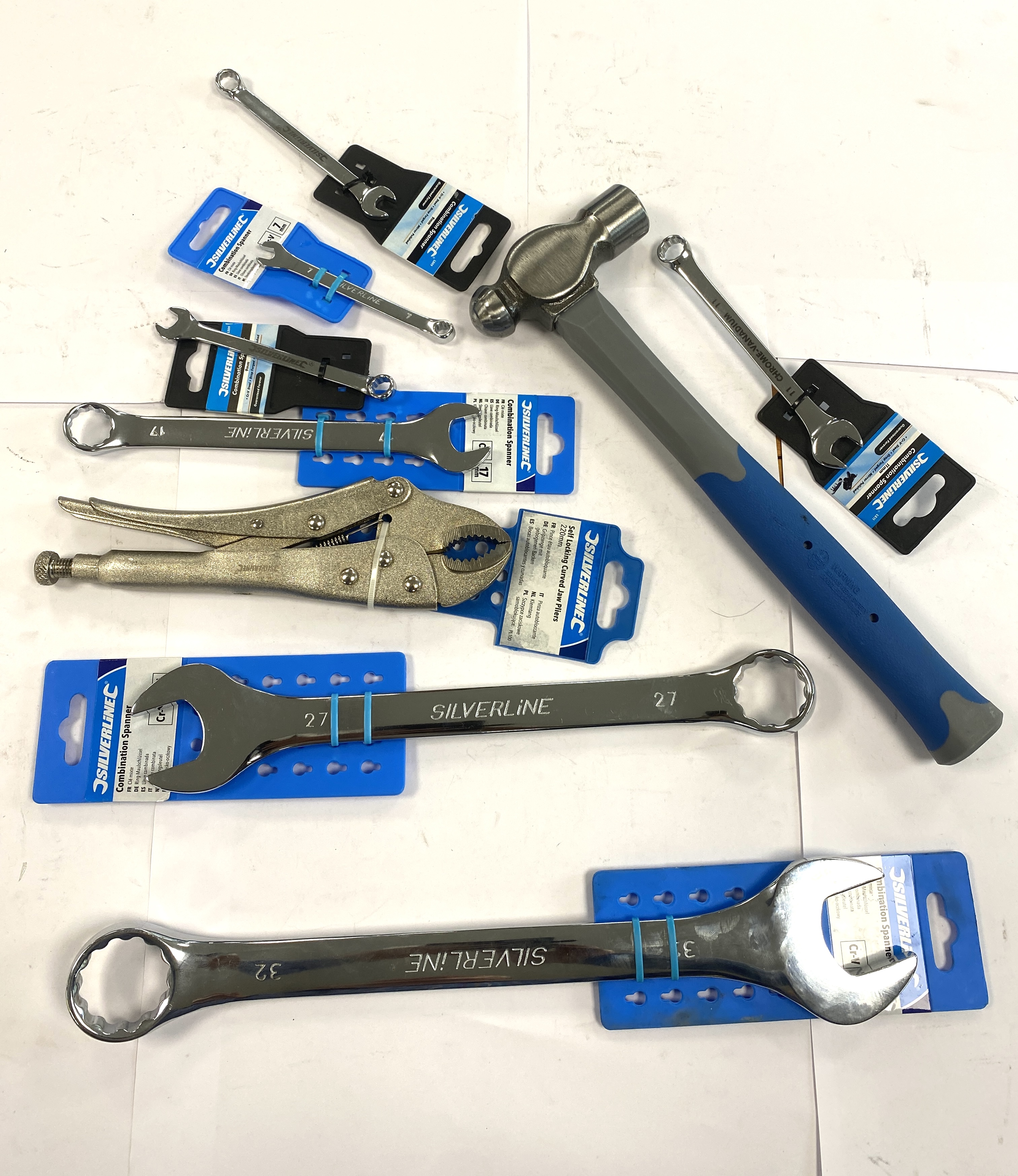 * A Lot of Nine Silverline and Mixed Contemporary Hand Tools