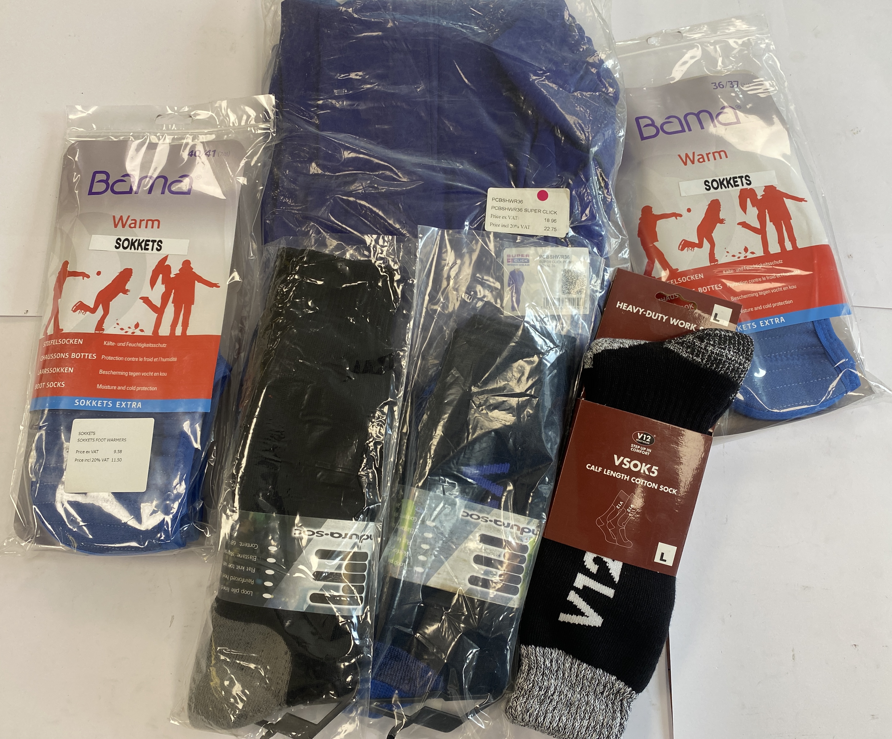 * A Collection of New Workwear Apparel and Thermal Accessories Including Bama and V12