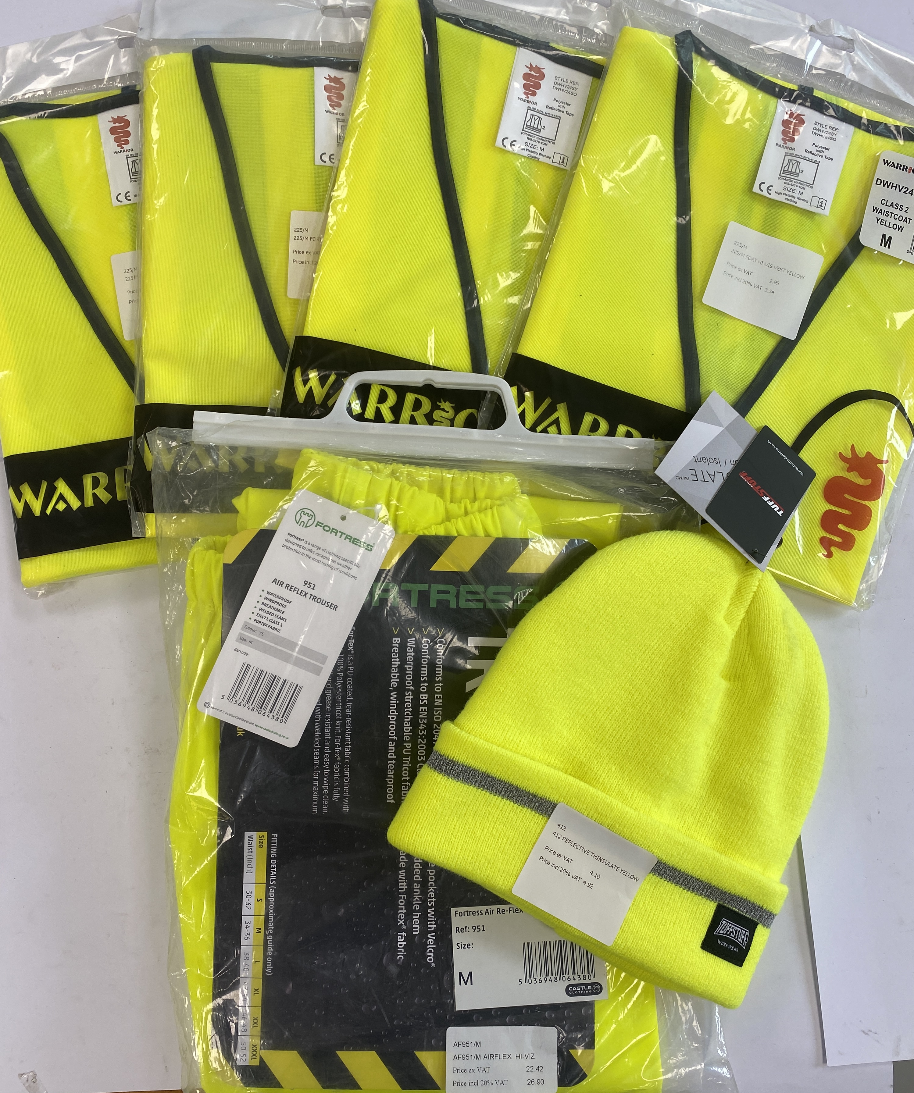 * A Collection of High-Visibility Safety Workwear size Medium