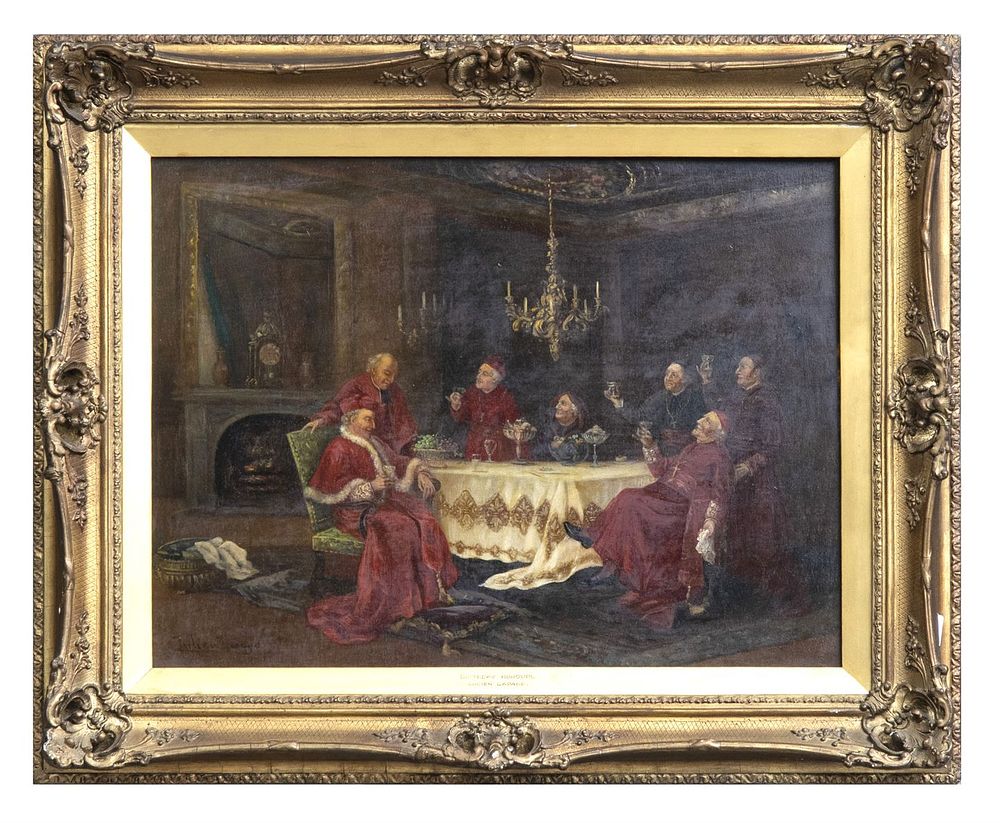 DIPINTO CARDINALI DI PITTORE INGLESE. PITTORE INGLESE, FINE XIX SECOLO 
BIRTHDAY HONOURS 
Olio 