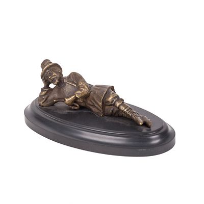 Evgeny Lanceray. Russian Bronze Composition “Relaxing Shepherd”. Evgeny Lanceray. Relaxing 