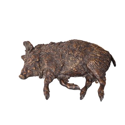 Nikolai Liberich. A Russian bronze “Lying boar”. Nikolai Liberich. Lying Boar paperweight. Model 