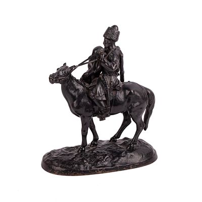 Evgeny Lanceray. Kasli Cast-Iron Sculpture “Farewell of a Cossack to a Cossack Woman”. Farewell 