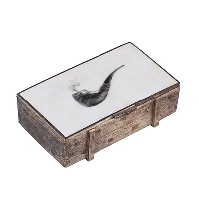 Very Unusual Russian Silver-Gilt and En-Plein Enamel Cigar Box by P. Millukov. A very unusual 