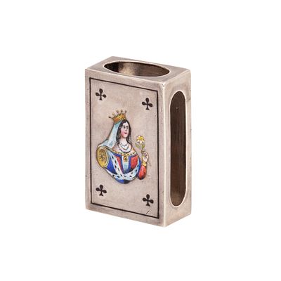 Ovchinnikov. Match Holder with En-Plein Enamel. Ovchinnikov. Match holder with en-plein 