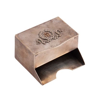 Russian Business Card Case and Stamp Dispenser “FM”, Israel Szekman, Warsaw, 1908–1917. A 