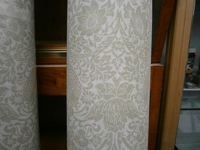 30M roll of Blackout Pure Strawberry Thief sheer linen material