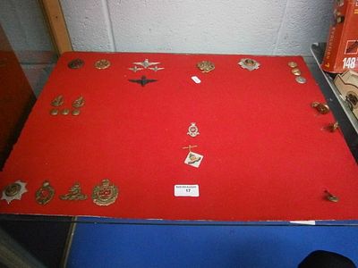 Collection of military badges