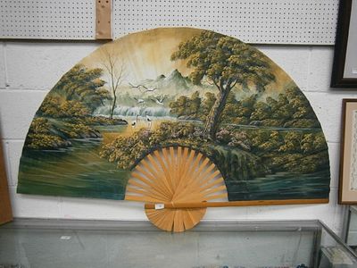 Large decorative fan, 5ft wide