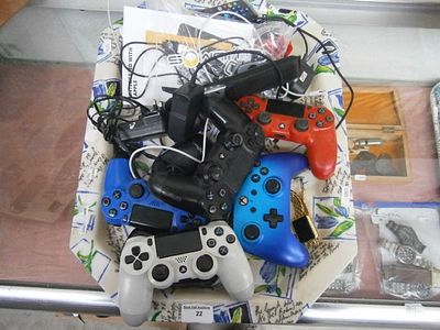 Lot inc console controllers, Apple watch, mini cameras, etc