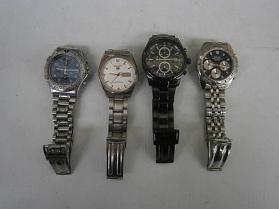 Four assorted wristwatches