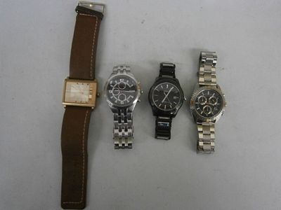 Four assorted wristwatches