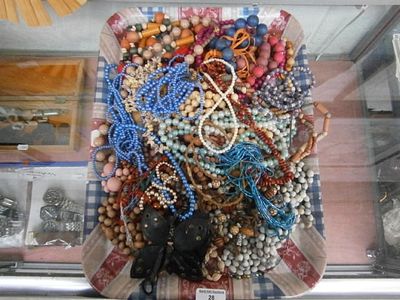 Collection of assorted beaded necklaces