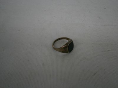 Silver/gold plated ring. size I