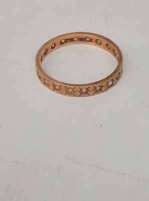 Unmarked boxed eternity ring, 1.5 grams