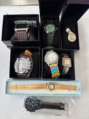 Seven assorted watches